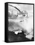 Japanese Plane Crashing in the Pacific-null-Framed Stretched Canvas