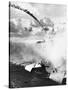 Japanese Plane Crashing in the Pacific-null-Stretched Canvas