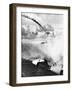 Japanese Plane Crashing in the Pacific-null-Framed Photographic Print