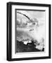 Japanese Plane Crashing in the Pacific-null-Framed Photographic Print
