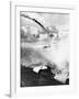 Japanese Plane Crashing in the Pacific-null-Framed Photographic Print