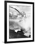 Japanese Plane Crashing in the Pacific-null-Framed Photographic Print