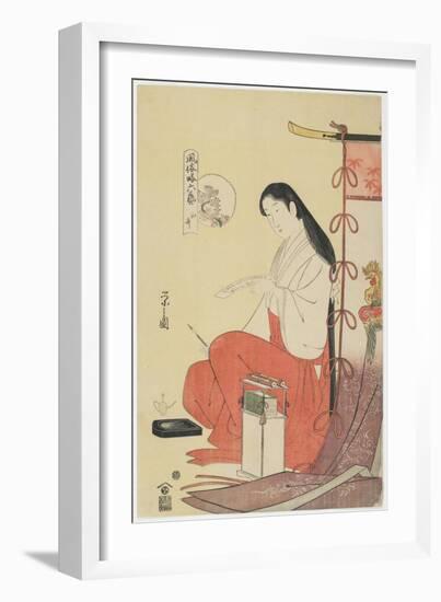 Japanese Poetry, C. 1794-Chobunsai Eishi-Framed Giclee Print