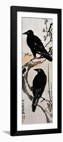 Japanese Print: Crow-Kawanabe Kyosai-Framed Premium Giclee Print