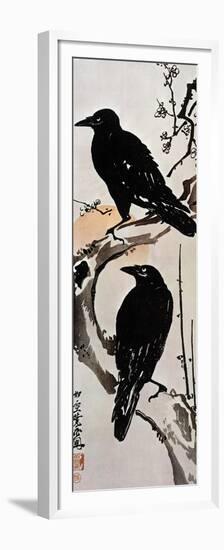 Japanese Print: Crow-Kawanabe Kyosai-Framed Premium Giclee Print