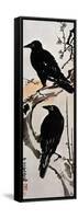 Japanese Print: Crow-Kawanabe Kyosai-Framed Stretched Canvas