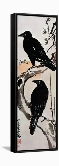 Japanese Print: Crow-Kawanabe Kyosai-Framed Stretched Canvas