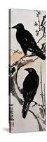 Japanese Print: Crow-Kawanabe Kyosai-Stretched Canvas