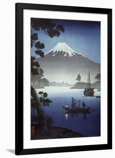 Japanese Print (Mt Fuji from Tagonoura)-null-Framed Giclee Print