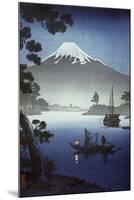 Japanese Print (Mt Fuji from Tagonoura)-null-Mounted Giclee Print