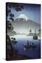 Japanese Print (Mt Fuji from Tagonoura)-null-Stretched Canvas