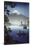 Japanese Print (Mt Fuji from Tagonoura)-null-Stretched Canvas