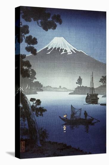 Japanese Print (Mt Fuji from Tagonoura)-null-Stretched Canvas