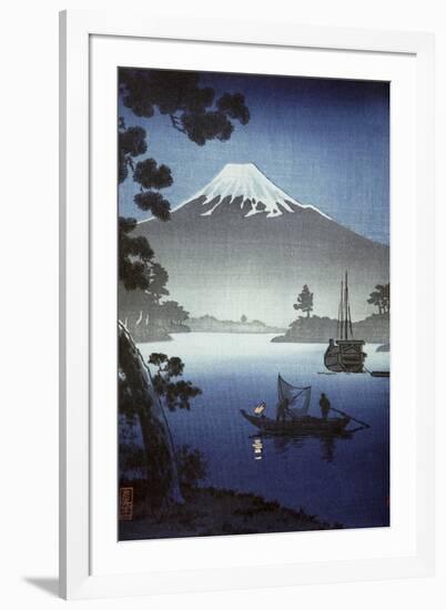 Japanese Print (Mt Fuji from Tagonoura)-null-Framed Premium Giclee Print