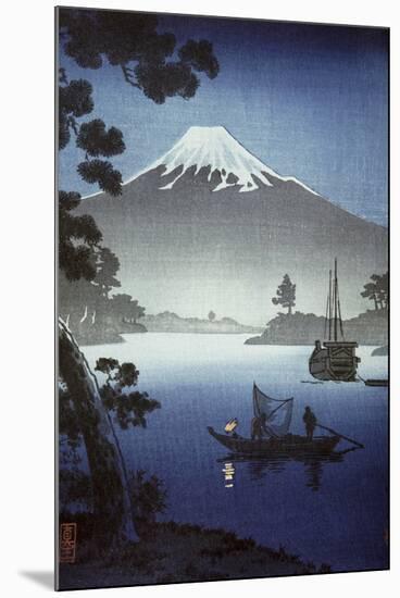 Japanese Print (Mt Fuji from Tagonoura)-null-Mounted Premium Giclee Print