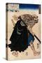 Japanese Print of a Samurai Possibly by Kunisada-Stefano Bianchetti-Stretched Canvas