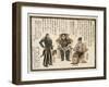 Japanese Print Showing Commander Anan, Commodore Matthew Perry and Captain Henry Adams-null-Framed Giclee Print