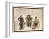 Japanese Print Showing Commander Anan, Commodore Matthew Perry and Captain Henry Adams-null-Framed Giclee Print