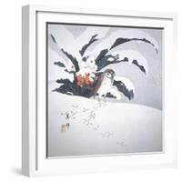 Japanese Print (Snow Bird)-null-Framed Giclee Print