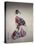 Japanese Print (Woman in Kimono)-null-Stretched Canvas