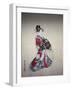 Japanese Print (Woman in Kimono)-null-Framed Giclee Print