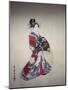 Japanese Print (Woman in Kimono)-null-Mounted Giclee Print