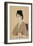 Japanese Professional Woman-Hashinobu Chikanobu-Framed Art Print