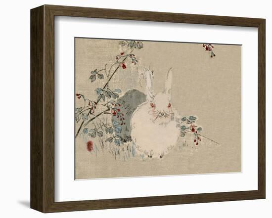 Japanese Rabbit-Haruna Kinzan-Framed Art Print