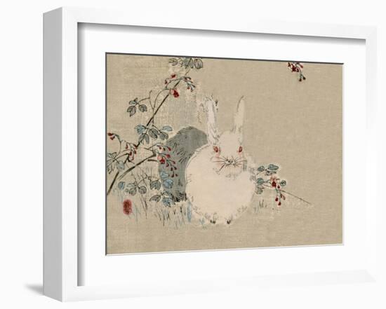 Japanese Rabbit-Haruna Kinzan-Framed Art Print