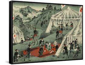 Japanese Red Cross Cares for the Wounded-null-Framed Stretched Canvas