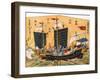 Japanese Red Seal Ship-null-Framed Giclee Print