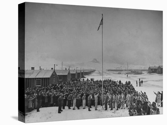 Japanese Relocation Camp-Hansel Mieth-Stretched Canvas