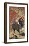 Japanese Rooster with Two Birds-Jyakuchu Ito-Framed Giclee Print