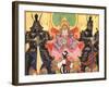 Japanese Samurai and King-null-Framed Art Print