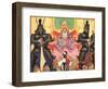 Japanese Samurai and King-null-Framed Art Print