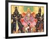 Japanese Samurai and King-null-Framed Art Print