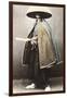 Japanese Samurai in Traditional Costume, 1868-Felice Beato-Framed Giclee Print