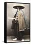 Japanese Samurai in Traditional Costume, 1868-Felice Beato-Framed Stretched Canvas