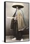 Japanese Samurai in Traditional Costume, 1868-Felice Beato-Framed Stretched Canvas