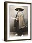 Japanese Samurai in Traditional Costume, 1868-Felice Beato-Framed Giclee Print