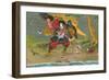 Japanese Samurai, Kikuchi Temitsu-null-Framed Art Print