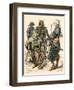 Japanese Samurai Warriors in Full Armor-null-Framed Giclee Print