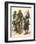 Japanese Samurai Warriors in Full Armor-null-Framed Giclee Print