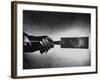 Japanese Saw Held by Furniture Maker George Nakashima-John Loengard-Framed Premium Photographic Print