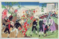 The 47 Ronin under the Leadership of Oishi Yoshio Destroying Kira's House-Japanese School-Giclee Print