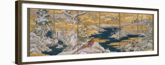 Japanese Screen II-null-Framed Premium Giclee Print