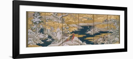 Japanese Screen II-null-Framed Premium Giclee Print