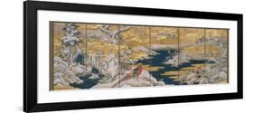 Japanese Screen II-null-Framed Premium Giclee Print