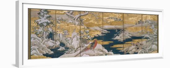 Japanese Screen II-null-Framed Premium Giclee Print