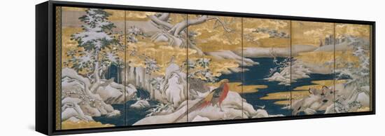 Japanese Screen II-null-Framed Stretched Canvas